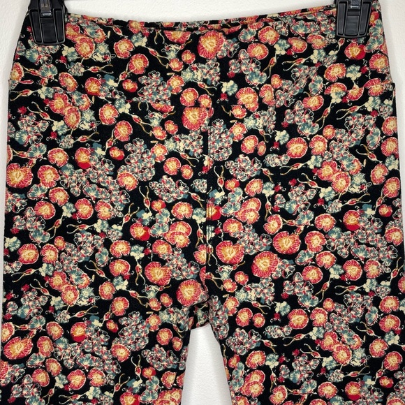 LuLaRoe Multicolored Patterned High Rise Super Soft Pull On Stretchy Leggings - Picture 3 of 5